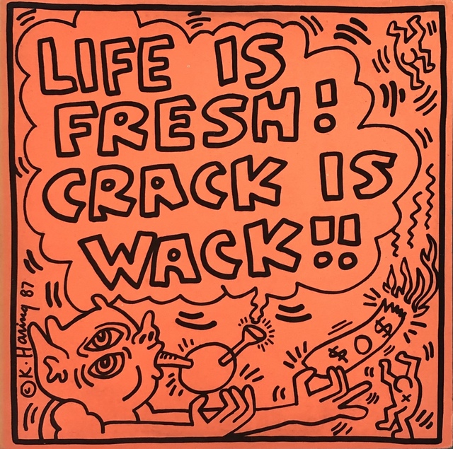 Keith Haring, ‘Keith Haring Crack Is Wack Record Art 1987’, 1987, Lot 180