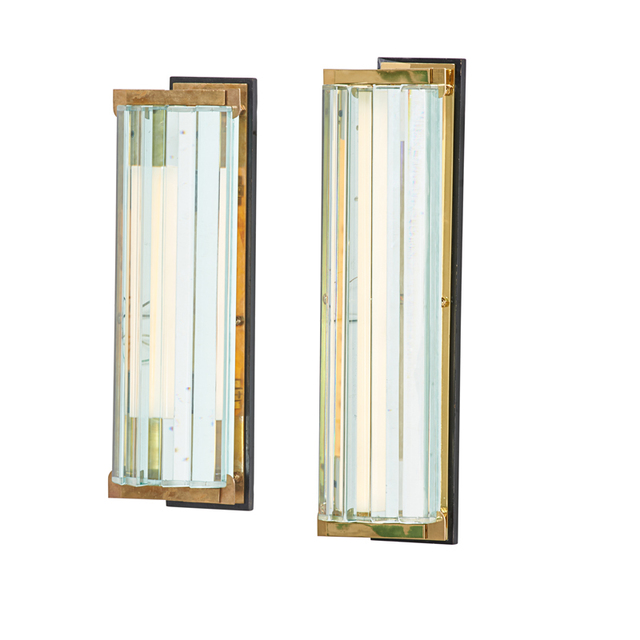 Fontana Arte, ‘Pair Of Sconces, Italy’, ca. 1950, Rago/Wright