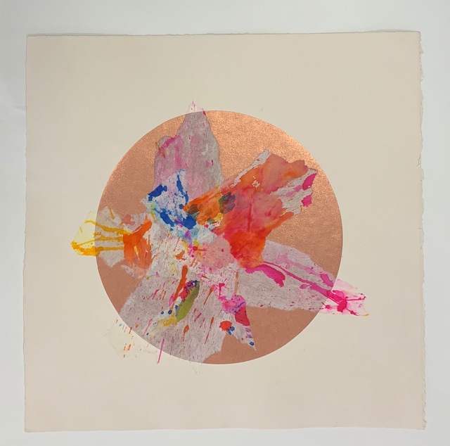 Margaret Manchee, ‘Explosion’, 2019, Print, Chin colle collage with washi paper, Firestation Print Studio