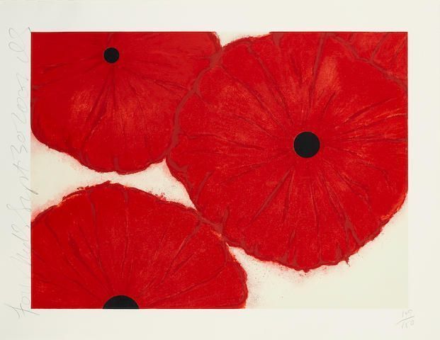 Donald Sultan - Four Reds, Sept. 30, 2002