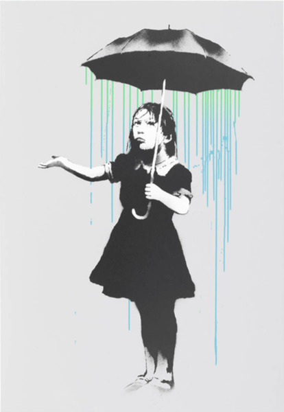 Banksy, ‘Nola (Green/Blue Rain)’, 2008, ArtLife Gallery