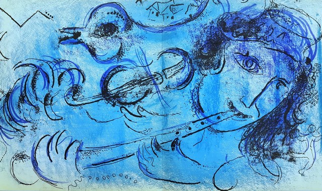 Marc Chagall, ‘The Flute Player’, 1957, Graves International Art