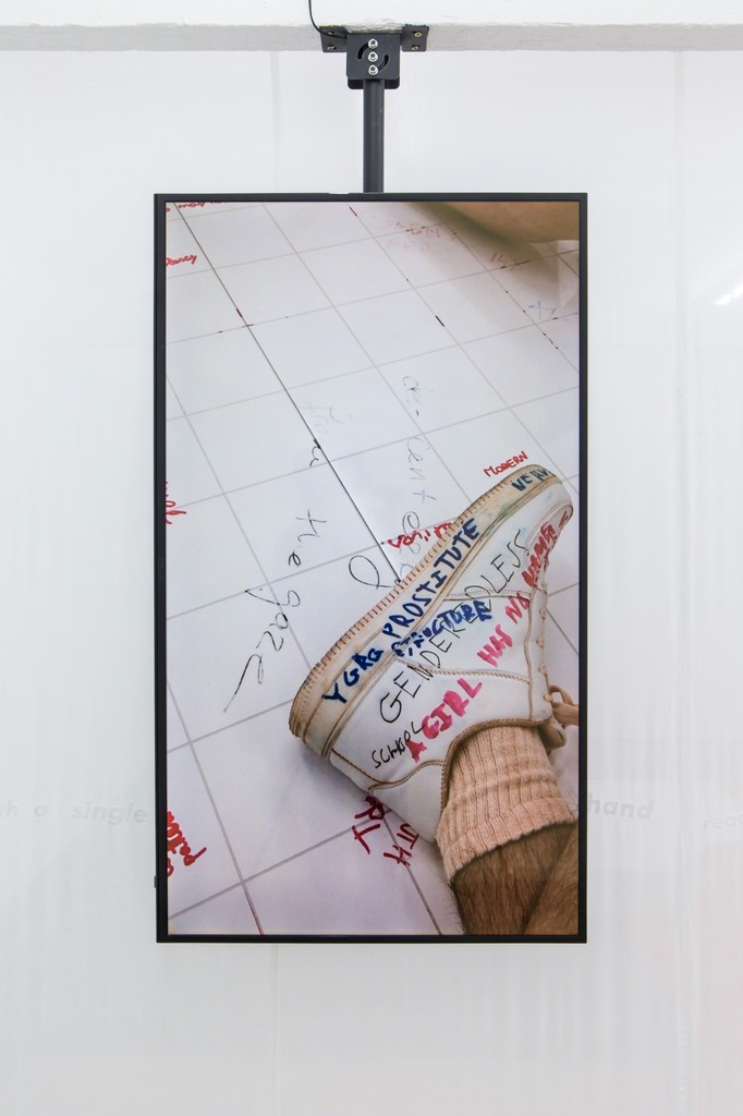 YGRG14X: reading with the single hand V, Installation View, 2018, Dorota Gawęda & Eglė Kulbokaitė YGRG14X: reading with the single hand V, Installation View, 2018, Dorota Gawęda & Eglė Kulbokaitė