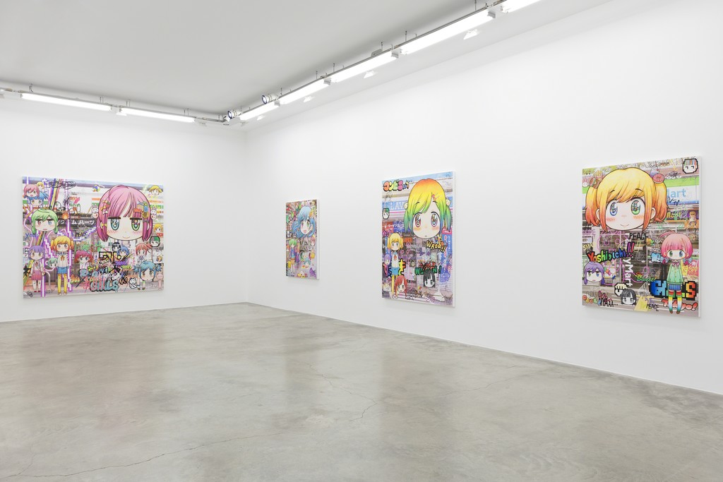 View of Mr's exhibition "Mr's Melancholy Walk Around the Town" at Perrotin Paris. ©2018 Mr./Kaikai Kiki Co., Ltd. All Rights Reserved. Courtesy Perrotin. Photo Claire Dorn. View of Mr's exhibition "Mr's Melancholy Walk Around the Town" at Perrotin Paris. ©2018 Mr./Kaikai Kiki Co., Ltd. All Rights Reserved. Courtesy Perrotin. Photo Claire Dorn.