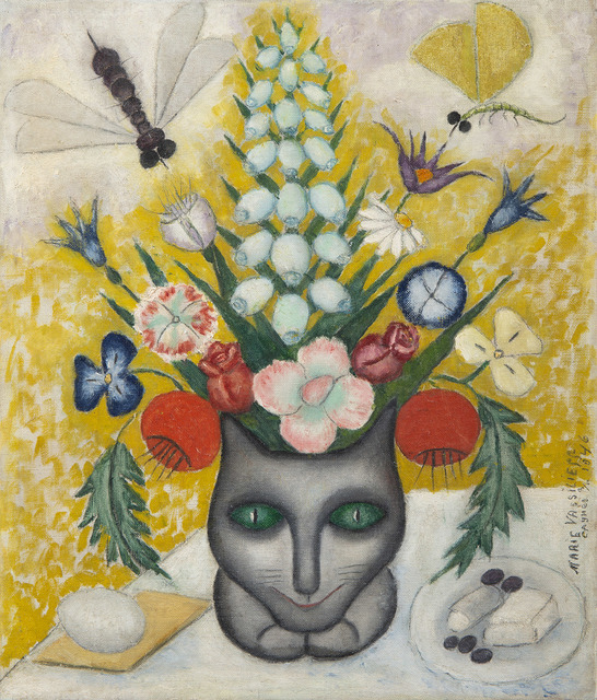 Marie Vassilieff Bouquet De Fleurs Au Chat 1946 Available For Sale Artsy