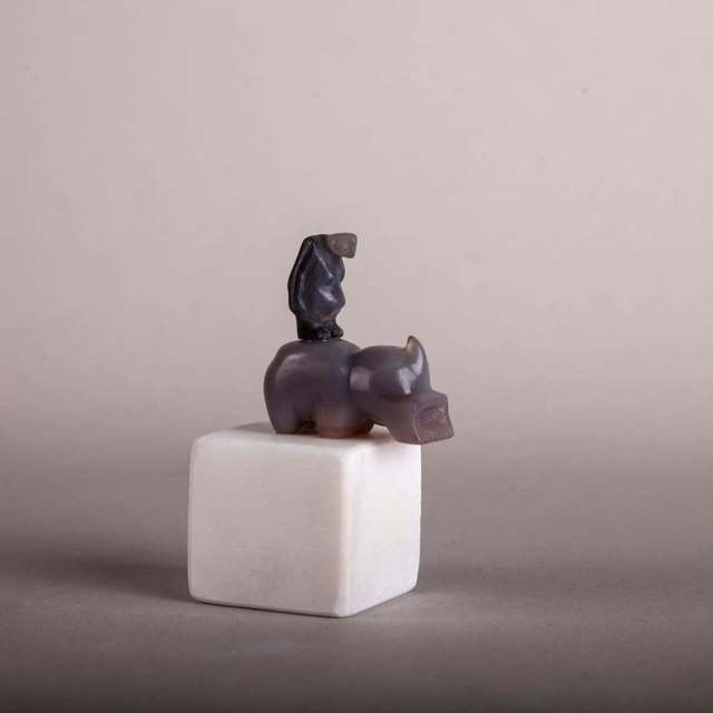 Bader Mahasneh, ‘The Hippo’, 2020, Sculpture, Agate, Orient Gallery