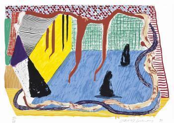 David Hockney - Ink in the room, from some New Prints