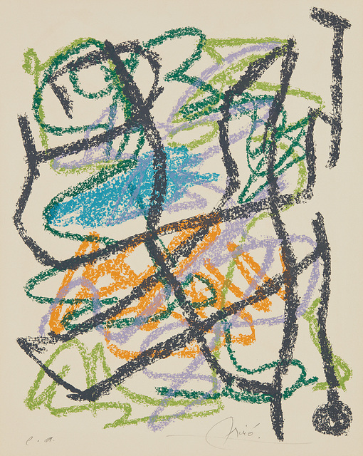 Joan Miró, ‘Je travaille comme un jardinier (I work as a Gardener): one plate’, 1963, Phillips