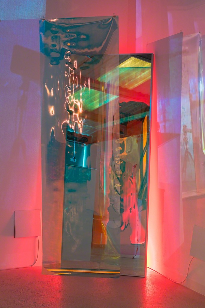 Installation view of Signe Pierce ‘Metamirrorism’ at Annka Kultys Gallery, London 2018. Photo: Annka Kultys Gallery (Damian Griffiths) Installation view of Signe Pierce ‘Metamirrorism’ at Annka Kultys Gallery, London 2018. Photo: Annka Kultys Gallery (Damian Griffiths)