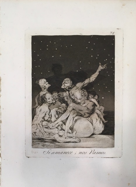 Francisco de Goya, ‘When the day breaks we will be off’, 1799, Pia Gallo