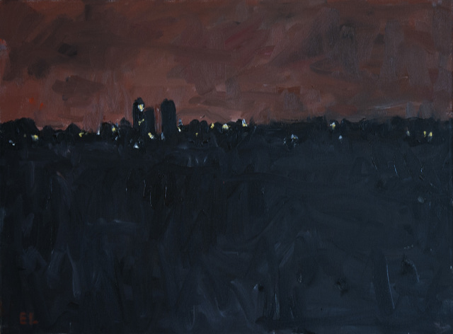 Eugene Leake, ‘Dairy Farm Night with Pink Sky’, 1999, C. Grimaldis Gallery