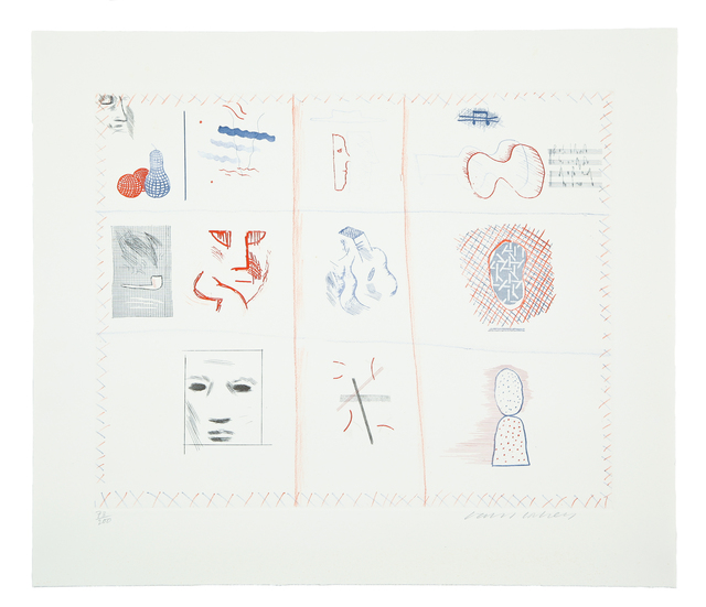 David Hockney, ‘Franco-American Mail (from The Blue Guitar) (M.C.A. Tokyo 182)’, 1976-77, Forum Auctions