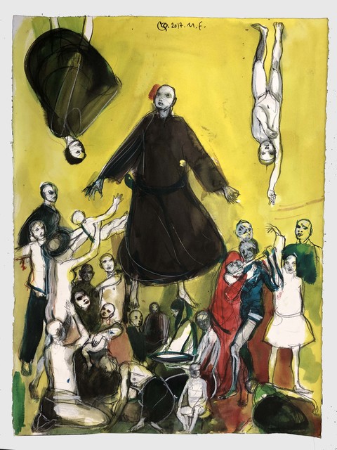 Carlos Quintana, ‘Untitled’, 2017, Drawing, Collage or other Work on Paper, Mixed media on heavy paper, Pan American Art Projects