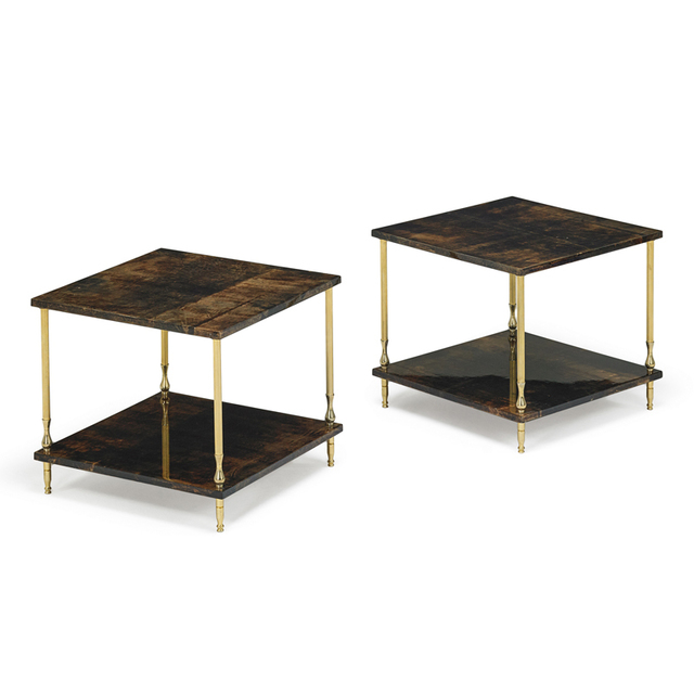 Aldo Tura, ‘Pair Of Side Tables, Italy’, 1960s, Rago/Wright