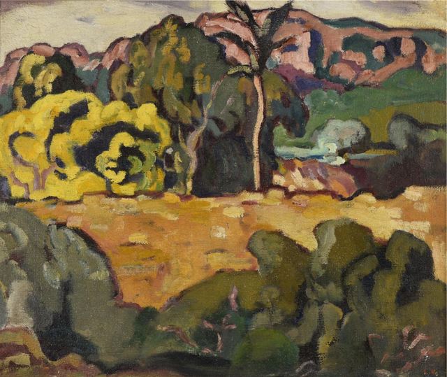 Louis Valtat, ‘Paysage du midi au palmier’, ca. 1909, BAILLY GALLERY