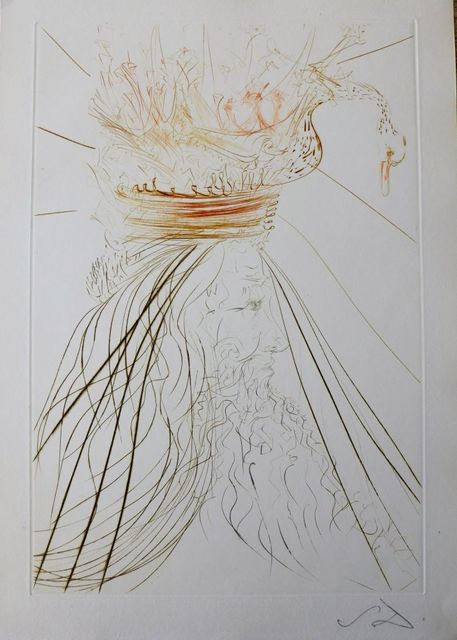 Salvador Dalí, ‘Tristan and Iseult : King Marc’, 1970, Print, Etching on paper, Samhart Gallery