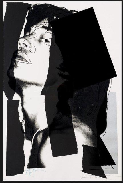Andy Warhol, ‘Mick Jagger (#11.144) (black and white)’, The Future Perfect