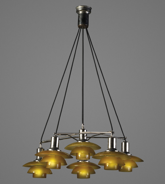 Poul Henningsen A Rare Star Ceiling Light With Type 2 2 Shades