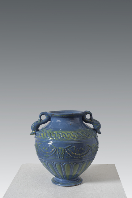 Giovanni Della Robbia Decorative Amphora Vase With Lid Of Fruits