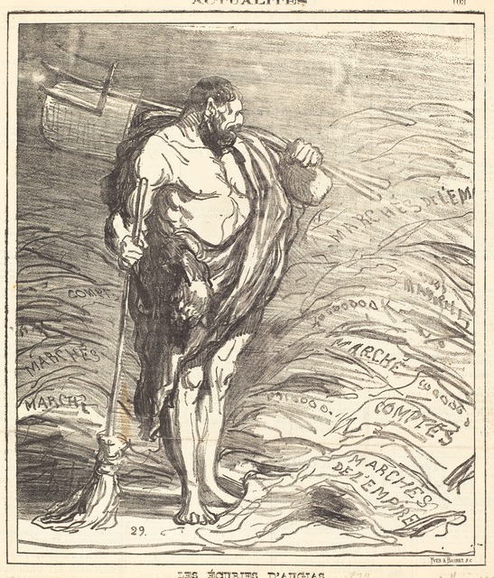 Honoré Daumier, ‘Les écuries d'Augias’, 1872, National Gallery of Art, Washington, D.C.