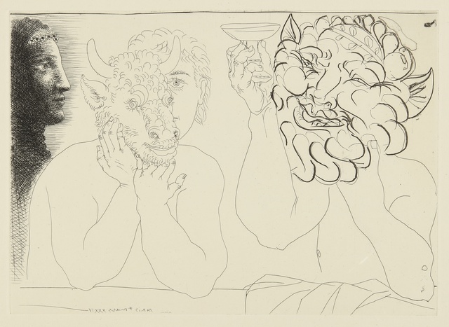Pablo Picasso, ‘Jeune homme au masque de taureau, faune et profil de femme (B. 279; Ba. 422)’, Sotheby's
