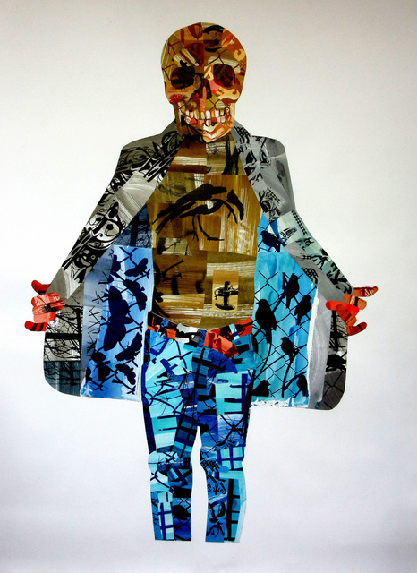 J. D. Perkin, ‘Open Coat’, 2018, Drawing, Collage or other Work on Paper, Acrylic, ink on paper construction, Russo Lee Gallery