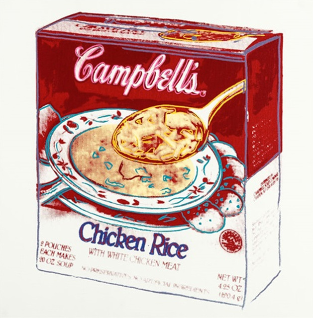 Andy Warhol, ‘Campbell's Soup Box: Chicken Rice by Andy Warhol ’, 1986, Revolver Gallery