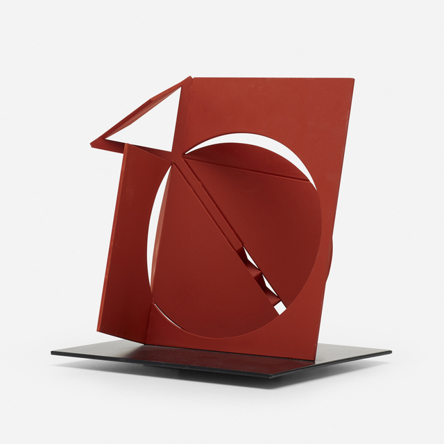 Fletcher Benton, ‘Folded Square Alphabet Y’, 2013, Sculpture, Enameled steel, Rago/Wright