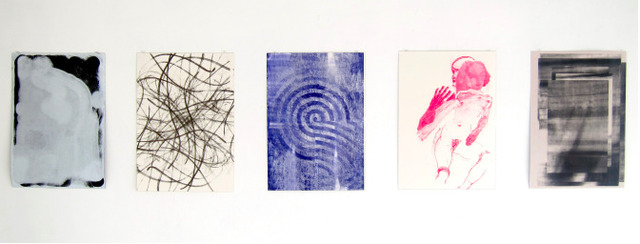 Alexandra Hopf, ‘Grid's World Print Portfolio’, 2013, Print, Oil and acrylic screen-print on archival paper, Locust Projects