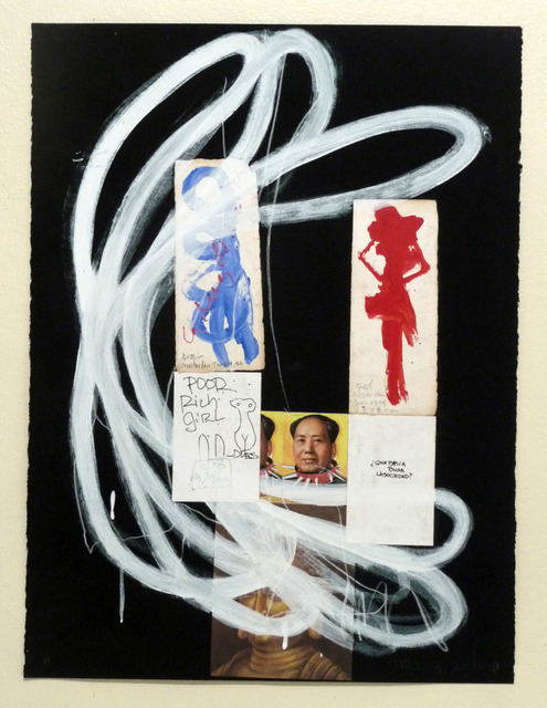 Raimundo Figueroa, ‘La congelación de la idea ’, 2012-2013, Drawing, Collage or other Work on Paper, Oil pastels + acrylic + wax pencil + graphite + collage elements on paper, Biaggi & Faure Fine Art