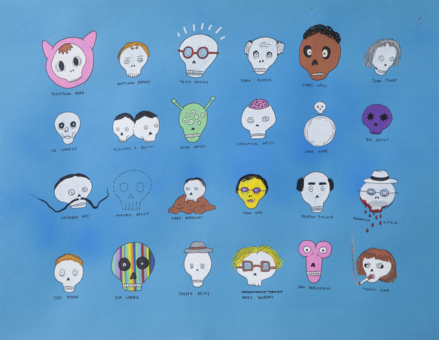 Laurina Paperina, ‘Artists Skulls’, 2012, Erdmann Contemporary