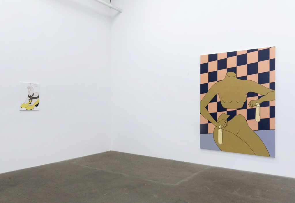 Caitlin Keogh, Loose Ankles, 2016, Installation view, Bortolami, New York Caitlin Keogh, Loose Ankles, 2016, Installation view, Bortolami, New York