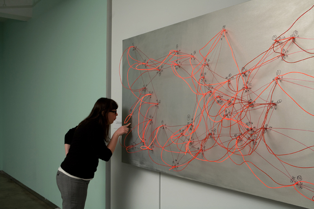 Rafael Lozano Hemmer Less Than Three El Wire Small Version