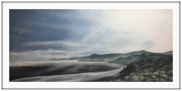 Terry Prince, ‘A Morning Walk, North Piha’, 2020, Painting, Acrylic on Canvas, Framed, Black Door Gallery