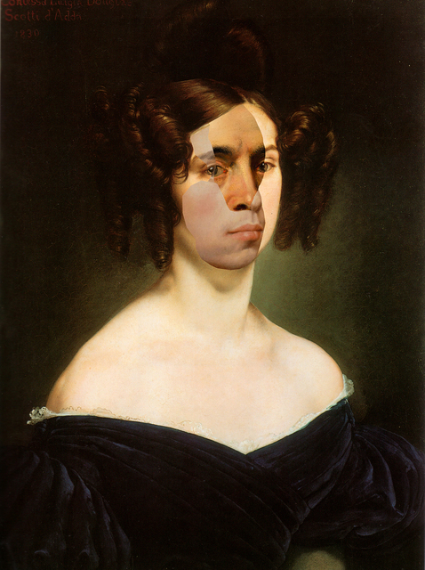 Artemis Potamianou, ‘The Unknown Masterpiece: Portrait of Countess Luigia Douglas Scotti d'Adda’, 2018, Mixed Media, Collage (printed canvas, c-prints), IFAC Arts