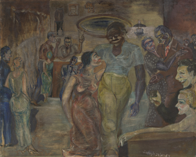 Joseph Delaney, ‘Artist’s Studio Party’, 1940, Painting, Oil on linen canvas, Swann Auction Galleries