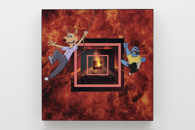 Ed Fornieles, ‘Fantastic Beasts and Where to Find Them’, 2016, Acrylic print, tumblr feed, monitor, steel frame, CARLOS/ISHIKAWA