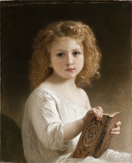 William-Adolphe Bouguereau, ‘The Story Book’, 1877, Los Angeles County Museum of Art
