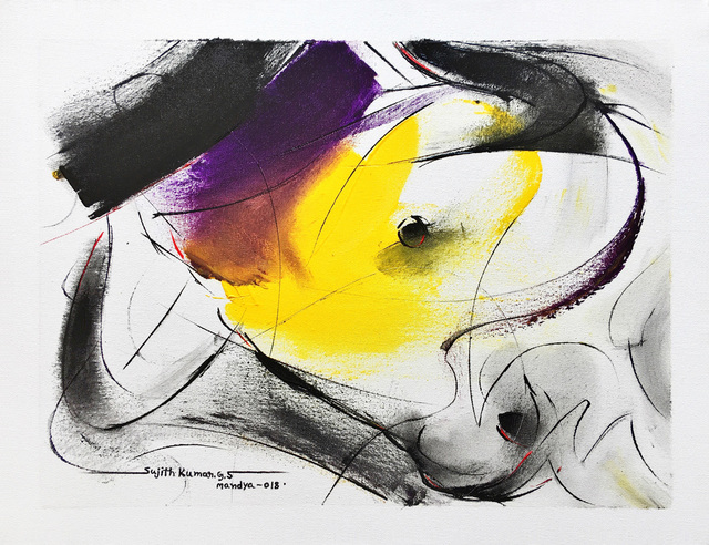 Sujth Kumar G.S. Mandya, ‘Bull Painting - 681’, 2018, MayinArt