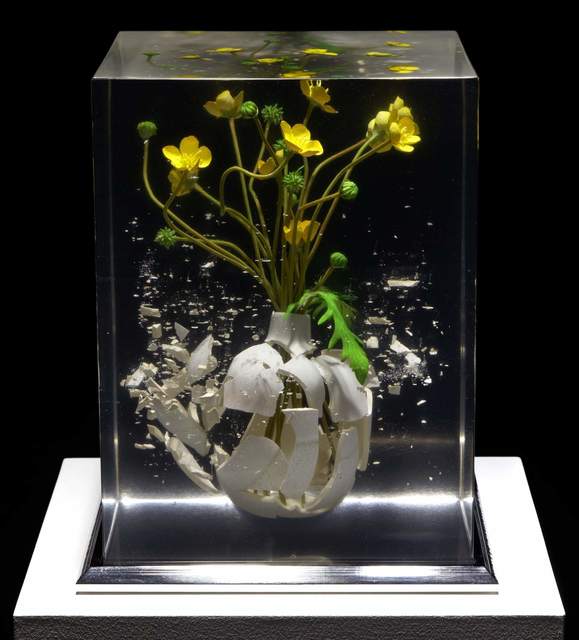 Tom Martin, ‘The Time is Now VII’, 2020, Sculpture, Resin, ceramic, artificial flowers and stainless steel, Plus One Gallery