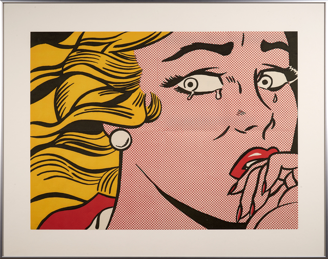 Roy Lichtenstein, ‘Crying Girl’, 1963, Print, Offset lithograph in colors (mailer), Rago/Wright