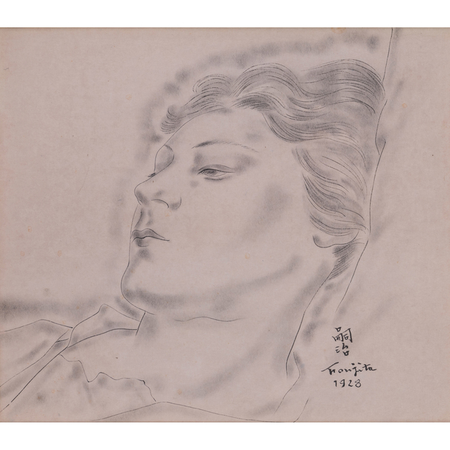Léonard Tsugouharu Foujita, ‘Portrait of a young woman’, 1928, PIASA