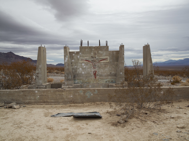 Richard Misrach, ‘Shotgun Practice, "he will return," NevadaShotgun Practice, "he will return," Nevada’, Photography, Pigment print, Fraenkel Gallery
