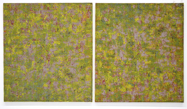 Rainer Gross, ‘Lenk Twins ’, 2018, Painting, Oil and pigments on canvas, Margaret Thatcher Projects