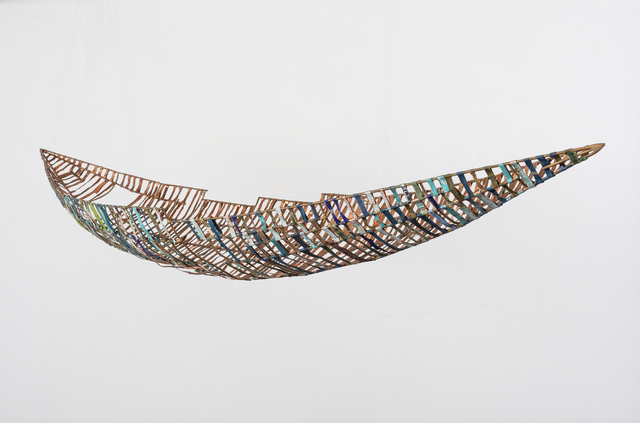 Raine Bedsole, ‘ Lachesis ’, 2018, Sculpture, Bronze, copper, antique book covers, Callan Contemporary