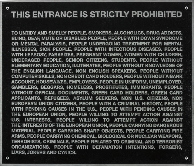 Santiago Sierra, ‘Door Plate’, 2006, Phillips