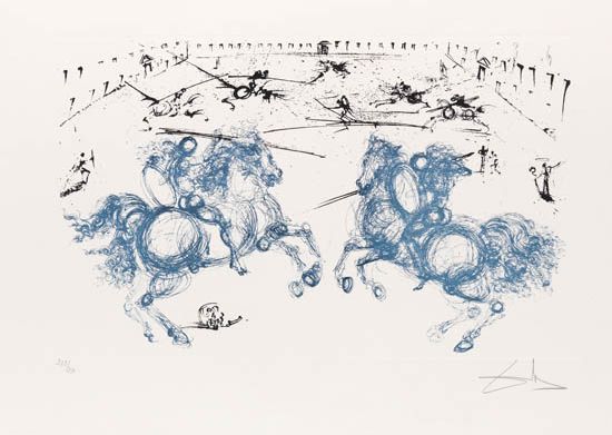Salvador Dalí, ‘Knightly Combat – Chevalier Combat - La Vida es sueno’, 1971, Puccio Fine Art