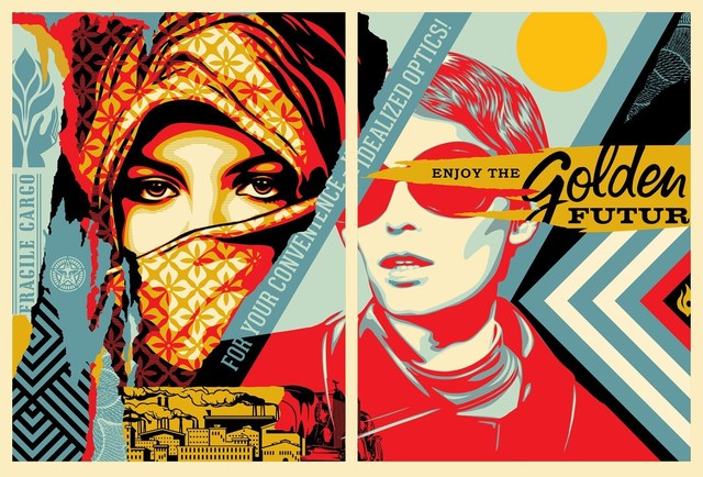 Shepard Fairey (OBEY), ‘Golden Future’, 2017, AYNAC Gallery