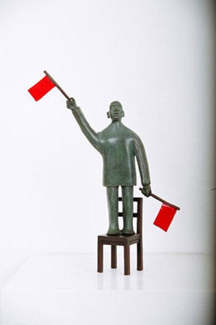 Reinhard Skoracki, ‘`There are words that must never be spoken or they will die`, - Kurt Tucholsky’, 2017, Sculpture, Bronze, Kurbatoff Gallery