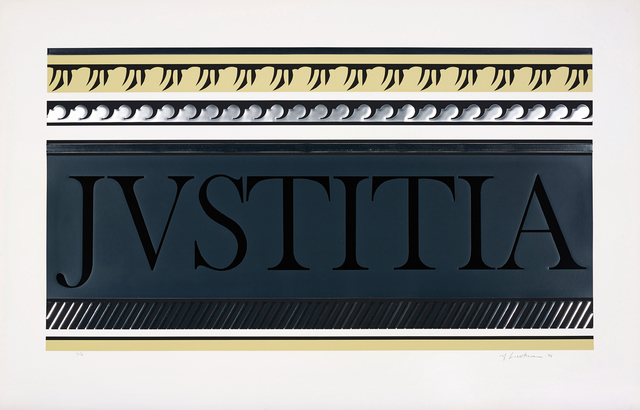 Roy Lichtenstein, ‘Entablature X’, 1976, Print, Screenprint and lithograph in colours with collage and embossing, on BFK Rives paper, with full margins, Phillips